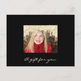 Geschenkgutschein Golden Tropfens Holidays Rotes F Postkarte