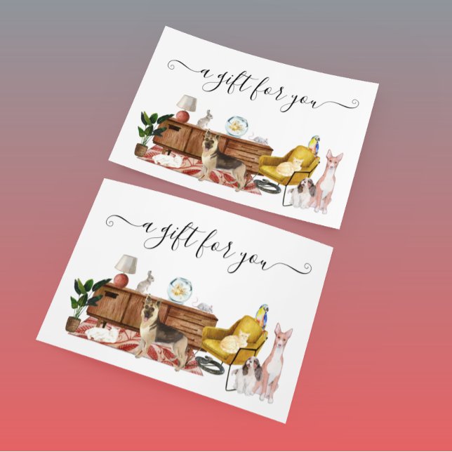 Geschenkgutschein Hunde Katze Sitzplatz (Von Creator hochgeladen)