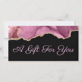 Geschenkgutschein in Rosa