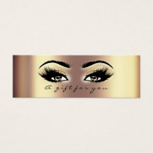 Geschenkgutschein Kleine Bronze Gold Lashes Makeup