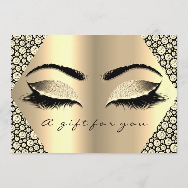 Geschenkgutschein Lash Black Diamond Schönheit Mak (Vorderseite)