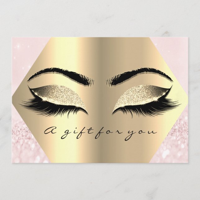 Geschenkgutschein Lash Pink Diamant Schönheitsmitt (Vorderseite)