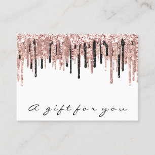Geschenkgutschein Makeup Eyelash Haar Nägel Tropfe Visitenkarte