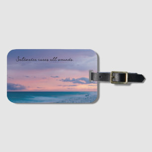 Geschenkgutschein mit Beach Foto Gepäckanhänger