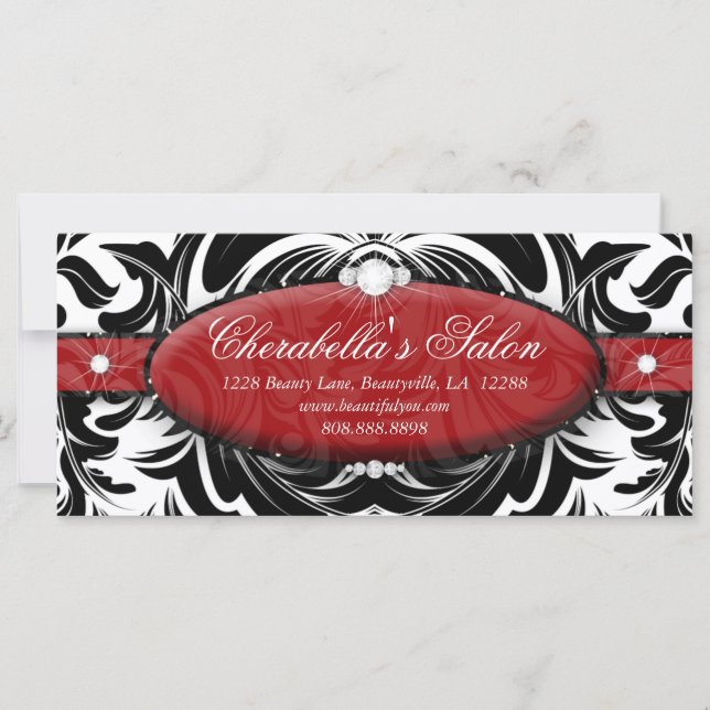 Geschenkgutschein Mode Salon Juwelier Damask (Vorderseite)