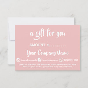 Geschenkgutschein Online-Shop-Pulver