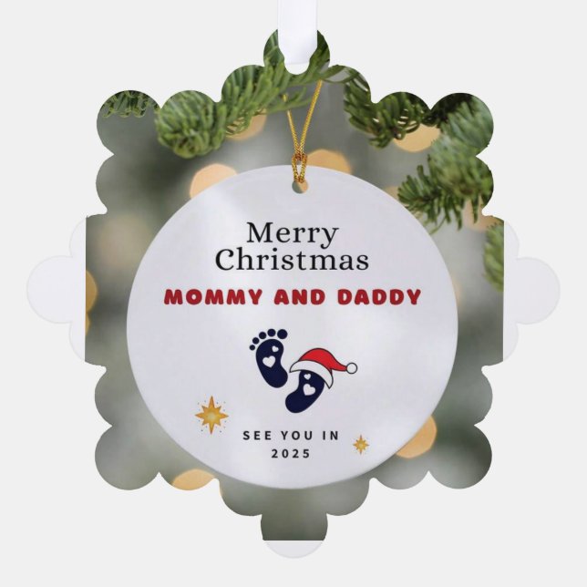 Geschenkgutschein Ornament Karte (Rückseite)
