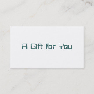Geschenkgutschein Rabattkarte