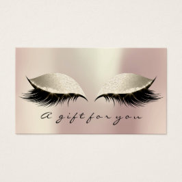 Geschenkgutschein Rosa Gold Lashes Makeup
