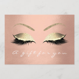 Geschenkgutschein Rosa Rose Gold Lash Schönheit Se