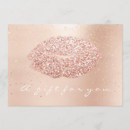 Geschenkgutschein Rose Gold Confetti Kiss Beauty