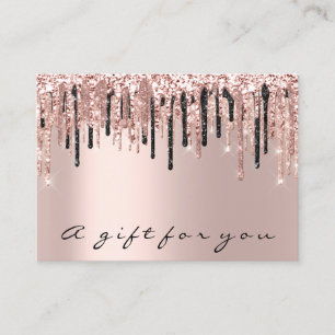 Geschenkgutschein-Rose Makeup Eyelash Haarnägel Visitenkarte
