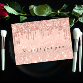 Geschenkgutschein Tropfen Rose Gold Umschlag Einladung