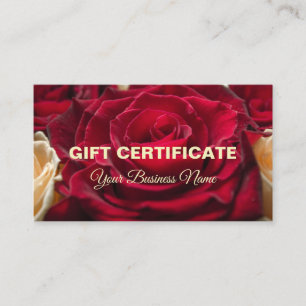 Geschenkgutschein Visitenkarte