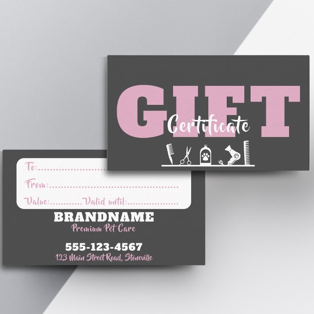 Geschenkgutschein-Visitenkarte für Begleitung Visitenkarte (Von Creator hochgeladen)