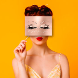 Geschenkgutschein Weißes Lashes Rose Schönheit ros