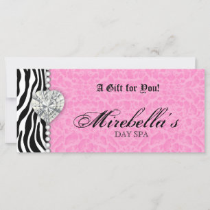 Geschenkgutschein Zebra Pink Leopard