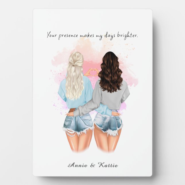 Geschenkgutscheine Freundschaft, Personalisierte B Fotoplatte (Vorderseite)