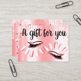 Geschenkgutscheine Frisur Stylist Nails Candy Trop Visitenkarte