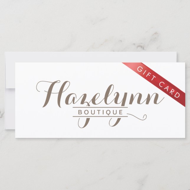 Geschenkgutscheine für benutzerdefinierte Boutique (Vorderseite)