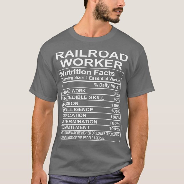 Geschenkgutscheine für Eisenbahnarbeiter T-Shirt (Vorderseite)