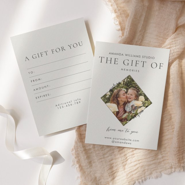 Geschenkgutscheine für Fotografen Dankeskarte (Von Creator hochgeladen)