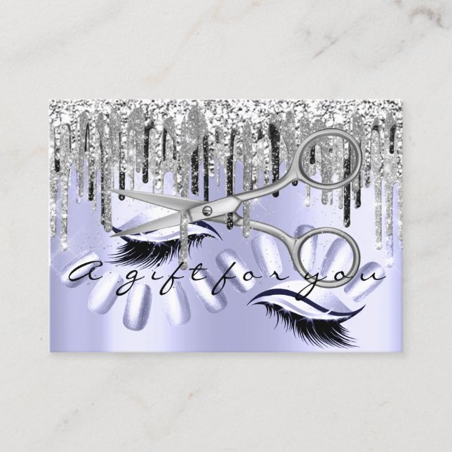 Geschenkgutscheine für Haarstylle Visitenkarte (Vorderseite)