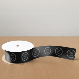 Geschenkgutscheine für Minimalistische Schwarz-Wei Satinband