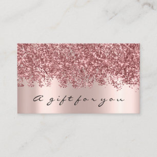 Geschenkgutscheine Makeup Eyelash Rose Hairdre Visitenkarte