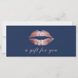 Geschenkgutscheine   Rose Gold Lips Navy Blue Salo