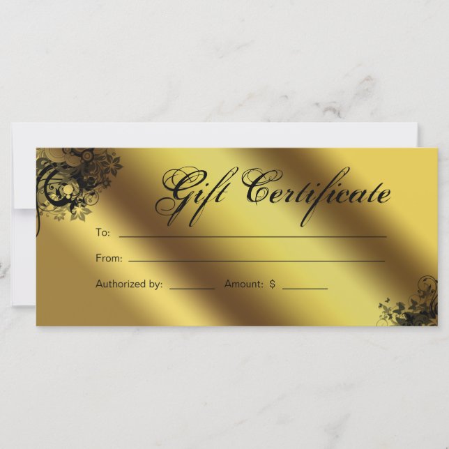 Geschenkgutscheine Salon Wellness-Center Gold Flor (Vorderseite)