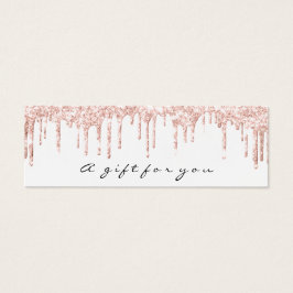 Geschenkgutscheine Tropfen Funkelnd Weißes Makeup 