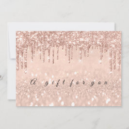 Geschenkgutscheine Tropfen Rose Gold Umschlag Einl Einladung