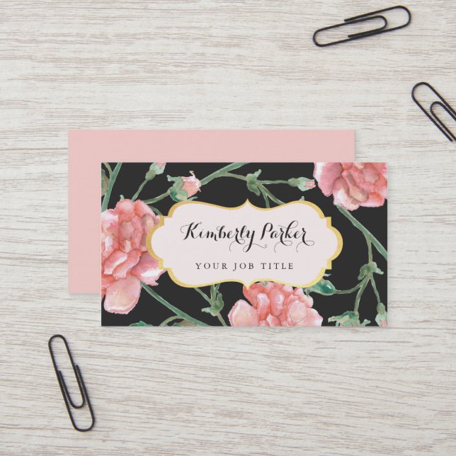 Geschenkgutscheine von Florals Visitenkarte (Vorderseite/Rückseite Beispiel)