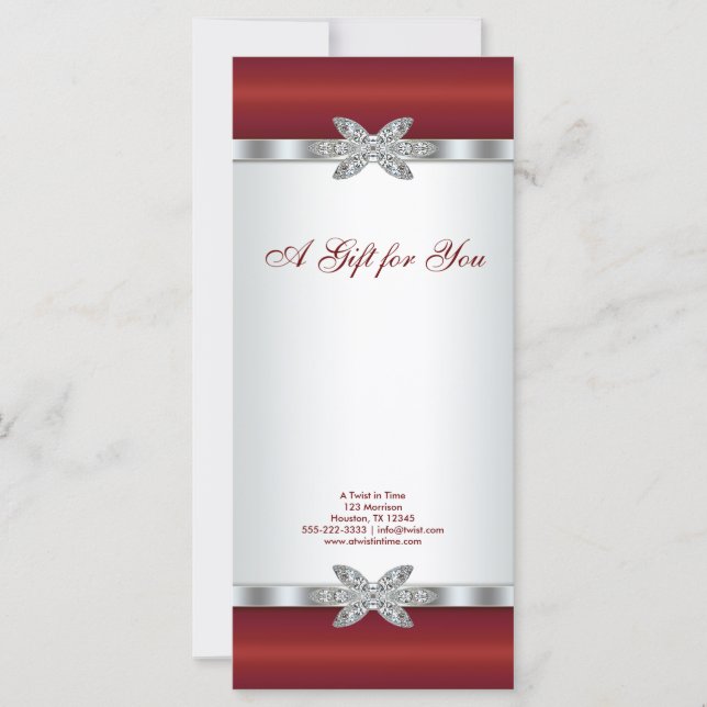 Geschenkgutscheine von Red Diamond Business (Vorderseite)