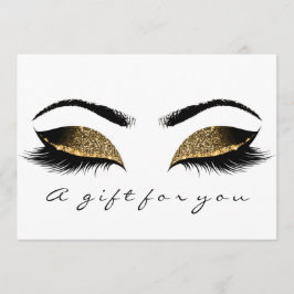 Geschenkgutschrift Browns Gold Lashes White Makeup