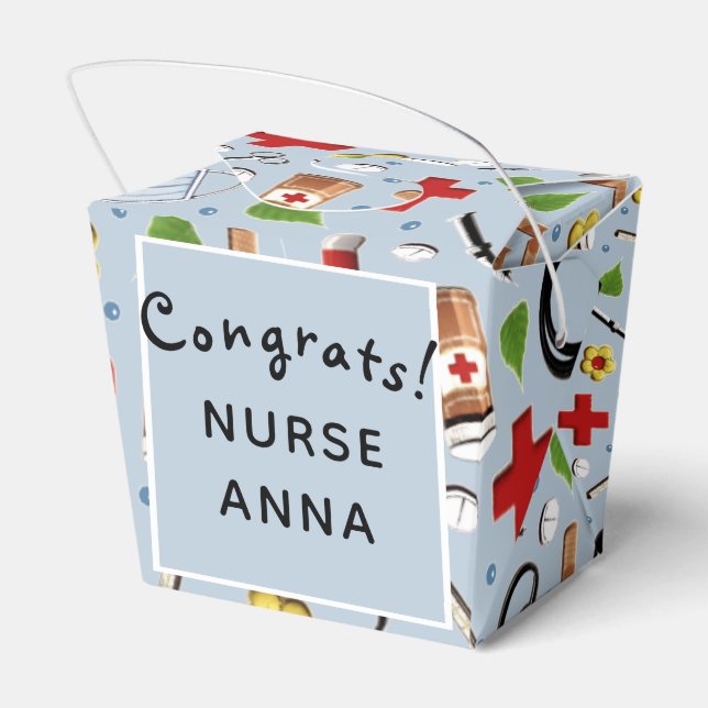 Geschenkgutschrift für Krankenschwester Geschenkschachtel (Rückseite)