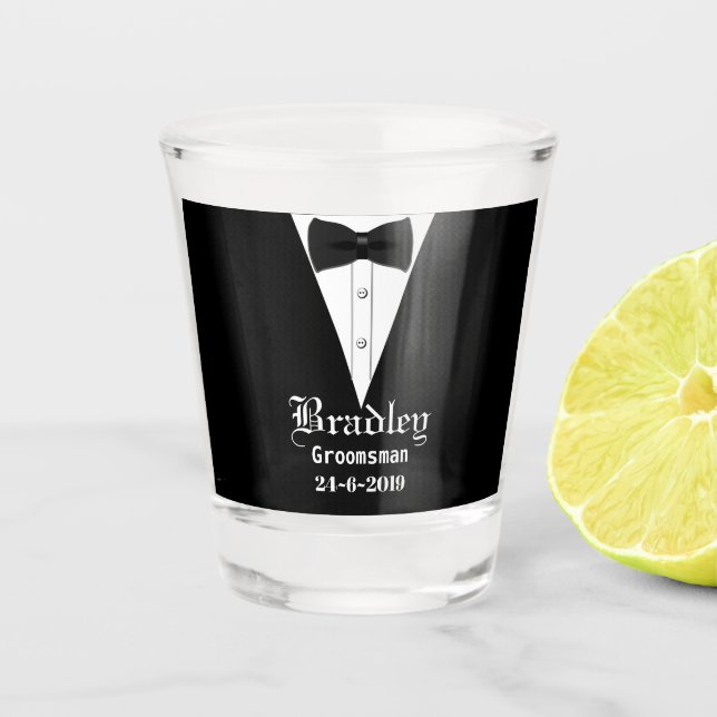 Geschenkgutschrift für Personalisierte Trauzeuge Schnapsglas (Vorderseite)