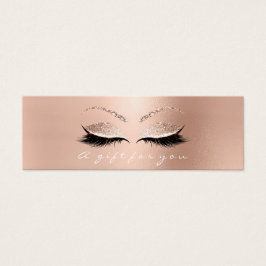 Geschenkgutschrift Rose Weißrosa Lux Lashes Makeup