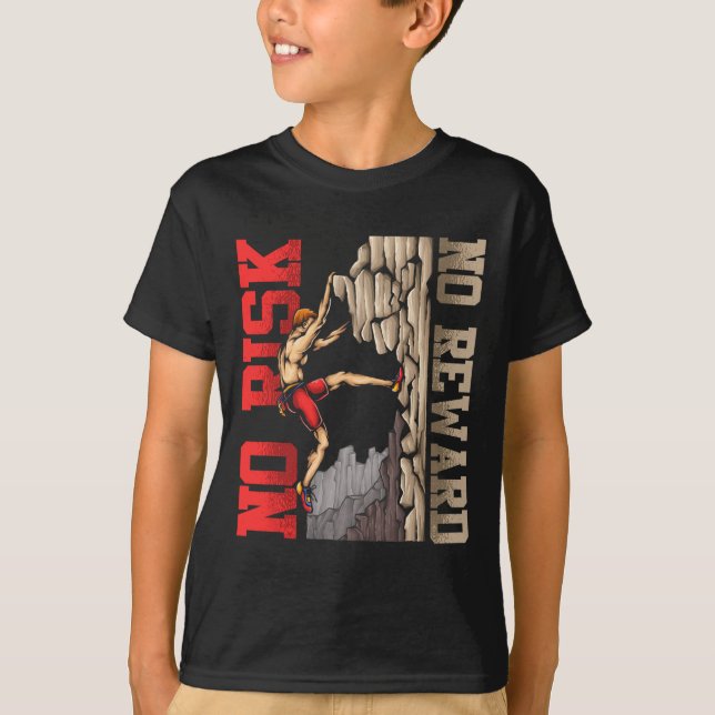 Geschenkidee Felsenklettern Boulderer  T-Shirt (Vorderseite)