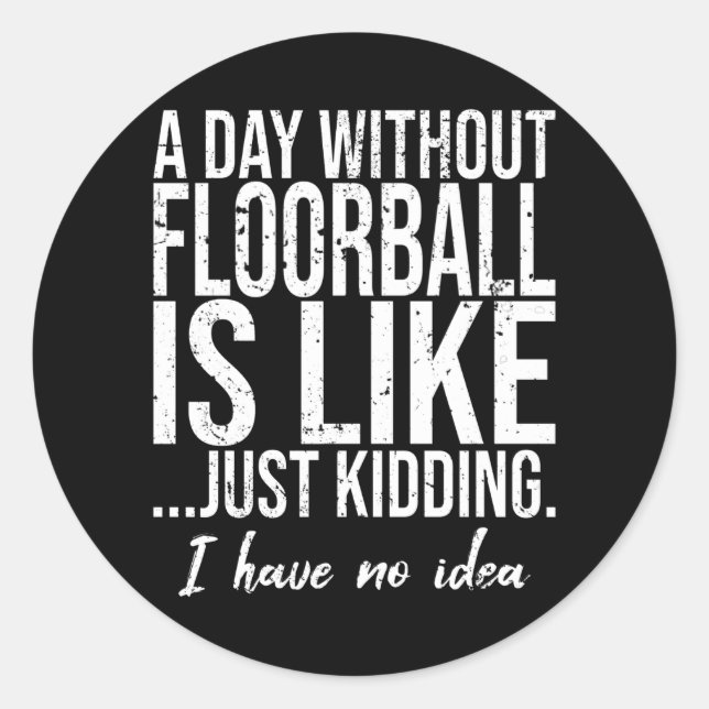 Geschenkidee für Flohball Runder Aufkleber (Vorderseite)