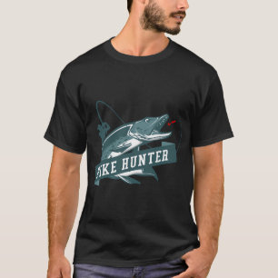 Geschenkidee für Hechtangler Sportangler T-Shirt