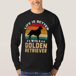 Geschenkidee für Hundeliebhaber - Das Leben ist be T-Shirt