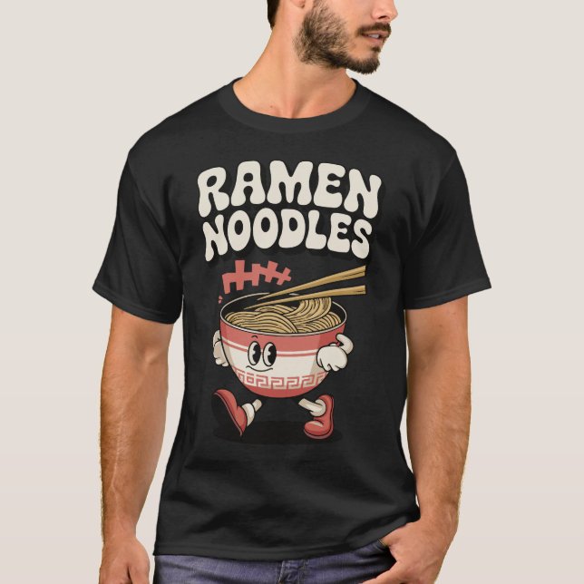 Geschenkidee für Japan Fans Ramen Noodles Asien T-Shirt (Vorderseite)