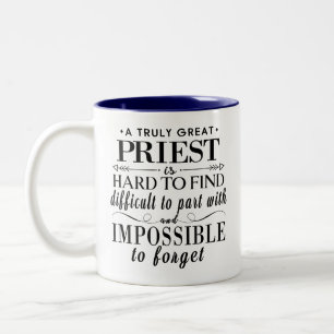 Geschenkidee für katholische Priester Herzliche We Zweifarbige Tasse