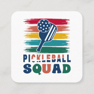 Geschenkidee für Pickleball-Spieler Quadratische Visitenkarte