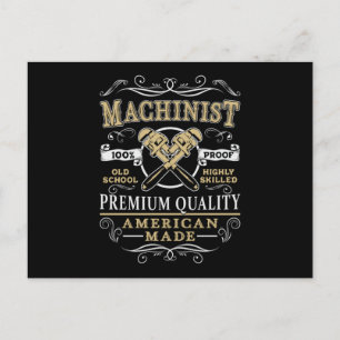 Geschenkidee für Zerspanungsmechaniker CNC-Fräser  Postkarte