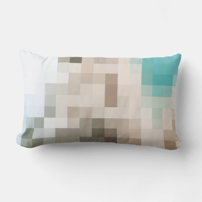 Geschenkidee - Langes Kissen Pixel Art (Vorderseite)