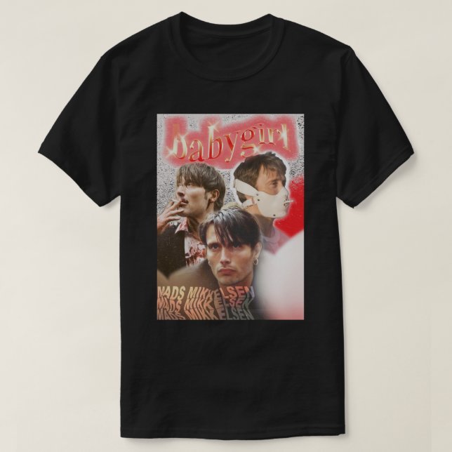 Geschenkidee Mads Schauspieler Mikkelsen Funny Gra T-Shirt (Design vorne)
