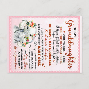 Geschenkidee zum Geburtstag meiner Enkelin Elefant Postkarte